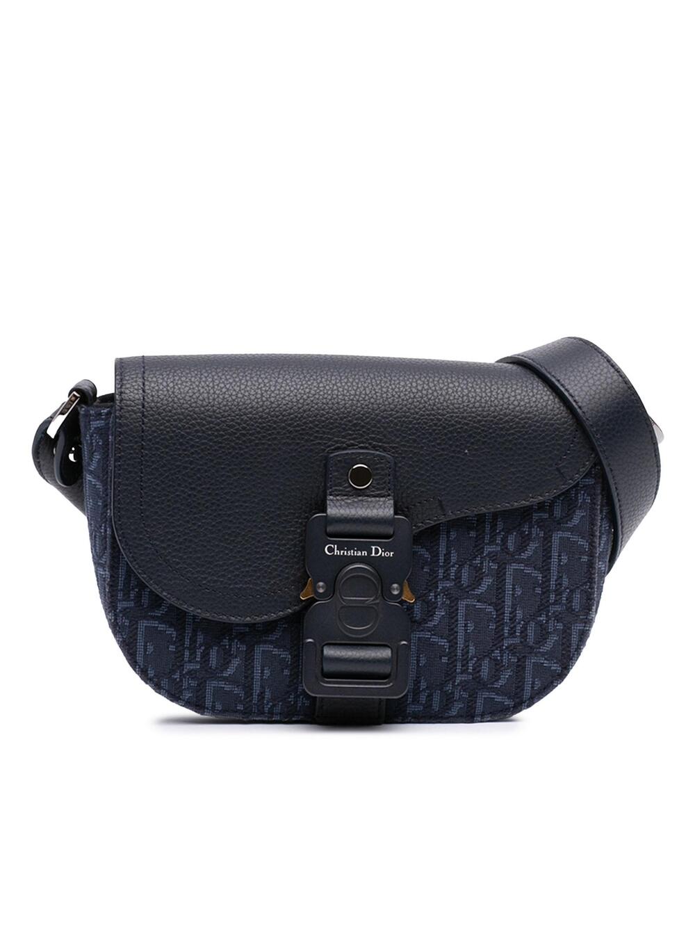 Dior Mini Oblique Canvas Saddle Buckle #311518D12B